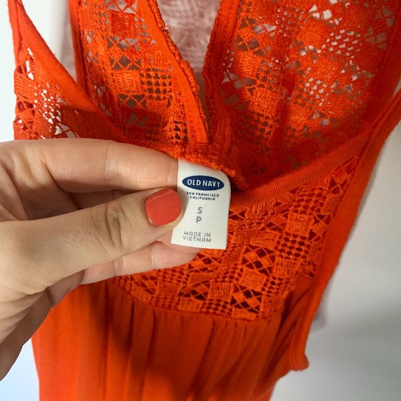 Old Navy Red Woven Romper Size Small - Picture 5 of 6